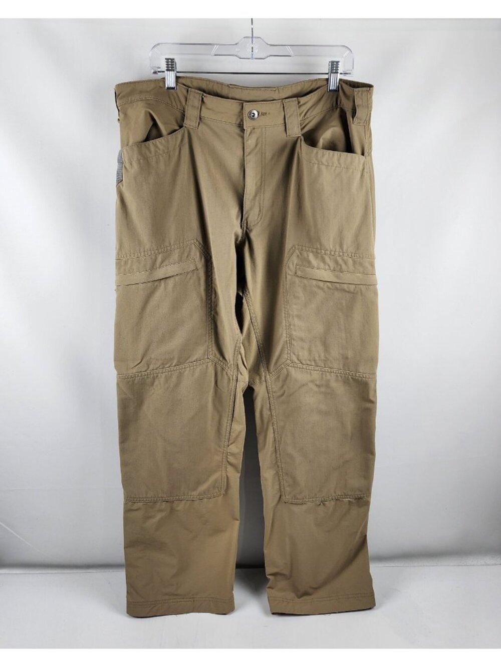 Alaskan Hardgear Pants Mens 38x32 Tan Brown Quickhatch Relaxed Fit Cargo 62621